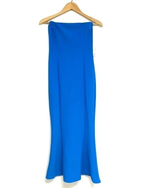 Ever New Strapless Mermaid Gown Blue Size 4 NWT